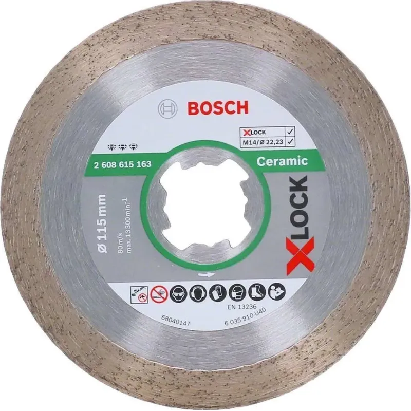 BOSCH Διαμαντόδισκος κοπής X-LOCK Best for Ceramic  2608615162