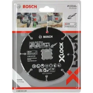 BOSCH Δίσκος Κοπής X-LOCK Carbide Multi Wheel 115mm 2608619283