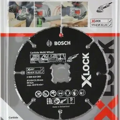 BOSCH Δίσκος Κοπής X-LOCK Carbide Multi Wheel 115mm 2608619283