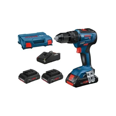 Bosch  GSB 18V-60 C Κρουστικό Δραπανοκατσάβιδο (3x4.0Ah) 0615990L4K