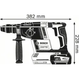 BOSCH GBH 18V-26 F Περιστροφικό πιστολέτο μπαταρίας με Δώρο Σκούπα 0611910002