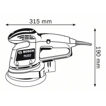 BOSCH Έκκεντρο Τριβείο GEX 150 AC με πέλμα 0601372768