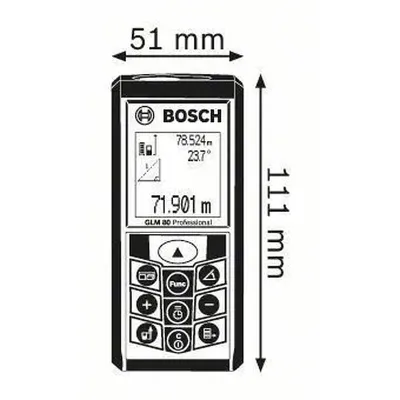 BOSCH GLM 80 Μετρητής αποστάσεων με λέιζερ 0601072300