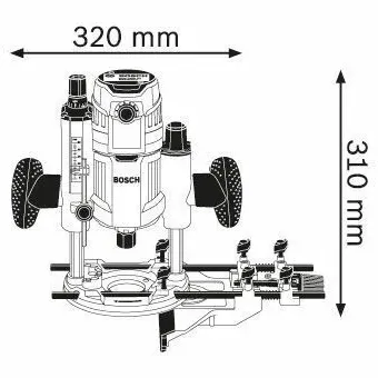 BOSCH GOF 1600 CE Κάθετη Φρέζα 0601624020