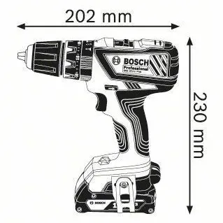 BOSCH GSB 18-2-LI Plus Professional Κρουστικό Δραπανοκατσάβιδο μπαταρίας 06019E7100