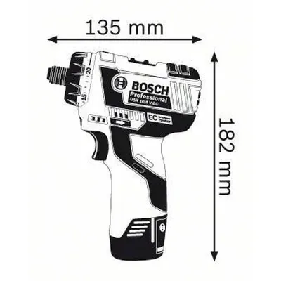 BOSCH Κατσαβίδι μπαταρίας GSR 10,8 V-EC HX solo 06019D4102