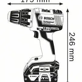 BOSCH Δραπανοκατσάβιδο μπαταρίας GSR 18 V-EC Professional / 06019D6104