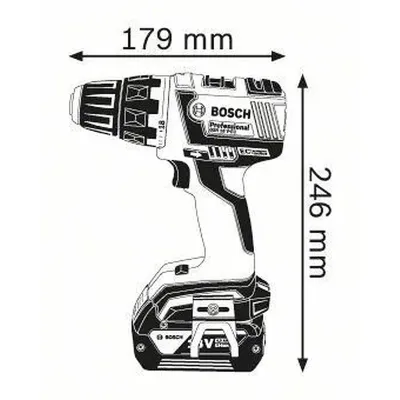 BOSCH Δραπανοκατσάβιδο μπαταρίας GSR 18 V-EC Professional / 06019D6104
