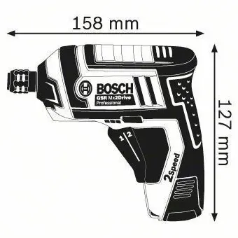 BOSCH Κατσαβίδι μπαταρίας GSR Mx2Drive - 06019A2101
