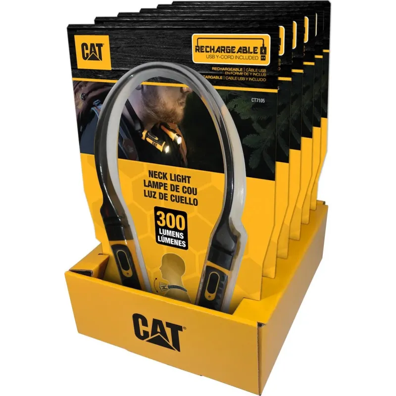 CAT® LIGHTS Επαναφορτιζόμενος φακός για τον λαιμό 300 Lumens CT7105