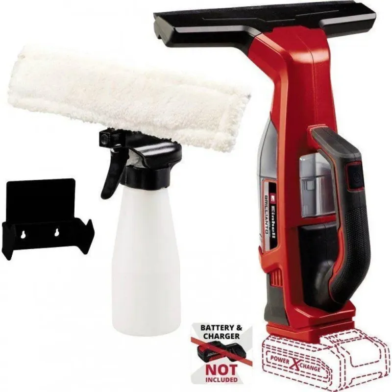 Einhell Καθαριστής Τζαμιών Χειρός Μπαταρίας 18V Κόκκινος SOLO ΧΩΡΙΣ ΜΠΑΤΑΡΙΑ ΚΑΙ ΦΟΡΤΙΣΤΗ  3437100