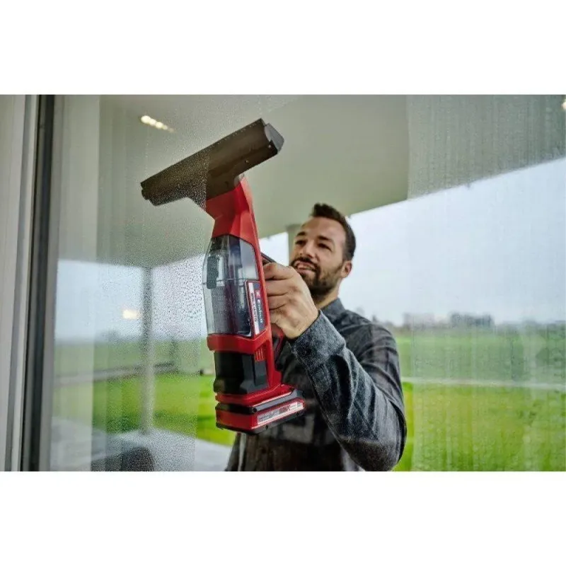 Einhell Καθαριστής Τζαμιών Χειρός Μπαταρίας 18V Κόκκινος SOLO ΧΩΡΙΣ ΜΠΑΤΑΡΙΑ ΚΑΙ ΦΟΡΤΙΣΤΗ  3437100