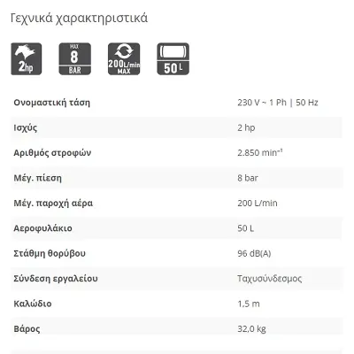 FF Group AC-D 250 EASY ΑΕΡΟΣΥΜΠΙΕΣΤΗΣ ΜΟΝΟΜΠΛΟΚ ΛΑΔΙΟΥ 47244