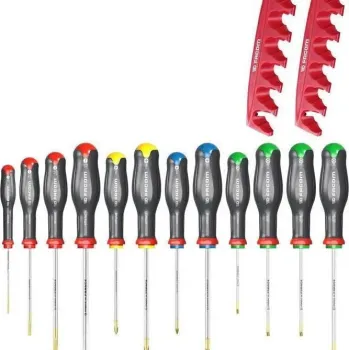 FACOM  Σετ 12 τεμάχια Κατσαβίδια PZ/PH/Ίσια/TORX + 2 Βάσεις AT.J12R2PB