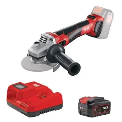 FLEX ΓΩΝΙΑΚΟΣ ΤΡΟΧΟΣ ΜΠΑΤΑΡΙΑΣ LBE 125 18.0-EC/ 5.0 Set D00340