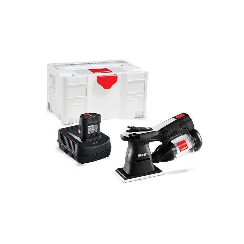 RUPES ΤΡΙΒΕΙΟ ΧΟΥΦΤΑΣ 80Χ130MM, ΜΠΑΤΑΡΙΑΣ (18V-2.5Ah) iBrid, Q-MAG ΜΕ ΑΠΟΡΡΟΦΗΣΗ HSE73/BETA