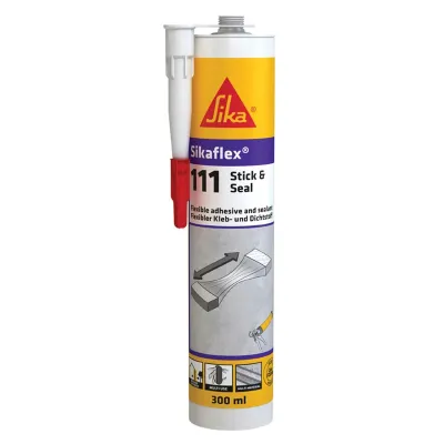 SIKA SIKAFLEX 111 STICK&SEAL, ΕΥΚΑΜΠΤΟ ΣΥΓΚΟΛΛΗΤΙΚΟ, 290 ML (ΛΕΥΚΟ) 578364