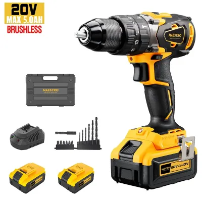 Maestro BRUSHLESS ΚΡΟΥΣΤΙΚΟ ΔΡΑΠΑΝΟΚΑΤΣΑΒΙΔΟ (ΛΙΘΙΟΥ 20V - 2X5 Ah) MCD-20BL