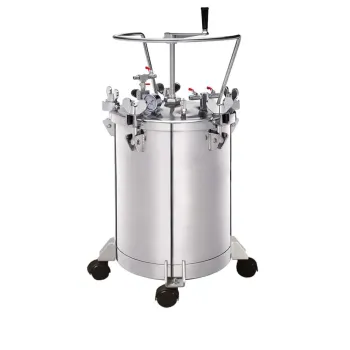 Maestro ΔΟΧΕΙΟ ΠΙΕΣΗΣ ΧΡΩΜΑΤΟΣ ΜΕ ΡΥΘΜΙΣΤΗ, 10LT - 12.3KG (SSTEEL-POLISHED) STB-10SS