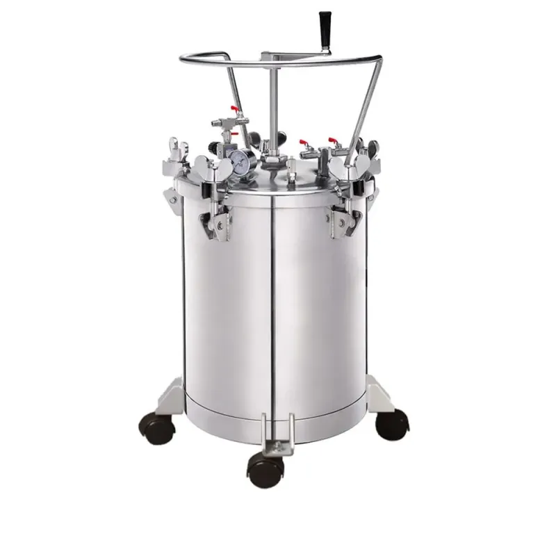Maestro ΔΟΧΕΙΟ ΠΙΕΣΗΣ ΧΡΩΜΑΤΟΣ ΜΕ ΡΥΘΜΙΣΤΗ, 10LT - 12.3KG (SSTEEL-POLISHED) STB-10SS