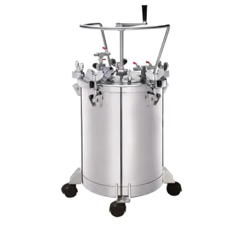 Maestro ΔΟΧΕΙΟ ΠΙΕΣΗΣ ΧΡΩΜΑΤΟΣ ΜΕ ΡΥΘΜΙΣΤΗ, 20LT - 16.4KG (SSTEEL-POLISHED) STB-20SS