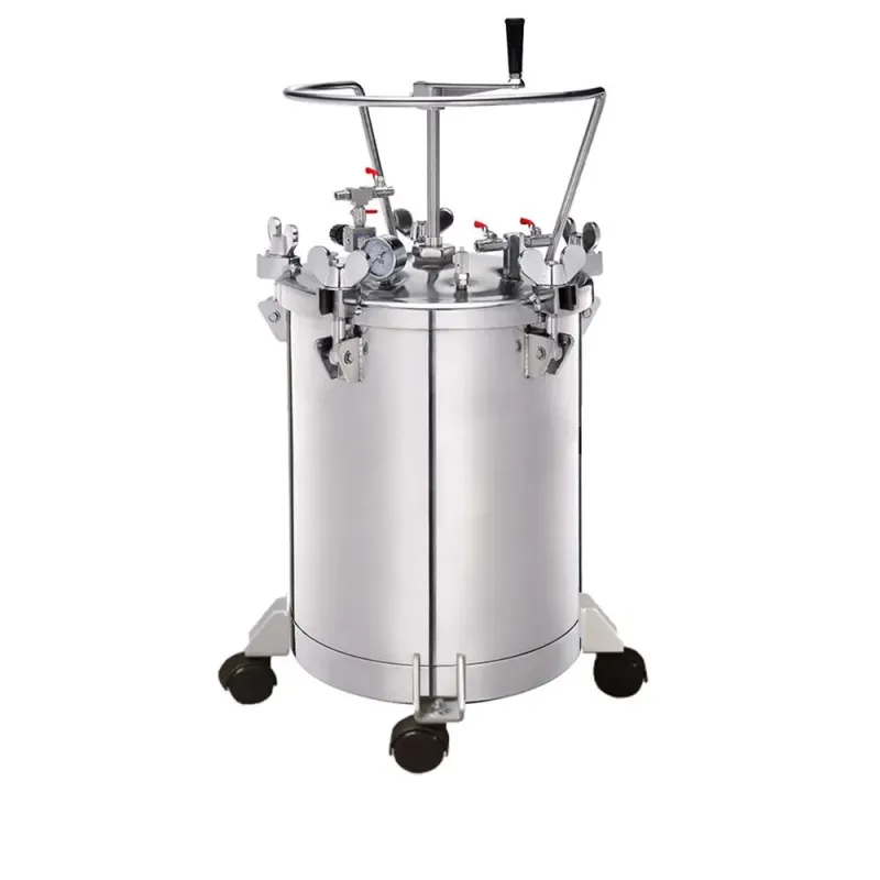 Maestro ΔΟΧΕΙΟ ΠΙΕΣΗΣ ΧΡΩΜΑΤΟΣ ΜΕ ΡΥΘΜΙΣΤΗ, 20LT - 16.4KG (SSTEEL-POLISHED) STB-20SS