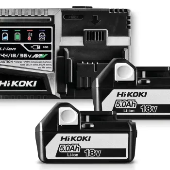 HIKOKI Σετ 2 μπαταριών BSL1850, 1 φορτιστής UC18YSL3WGZ