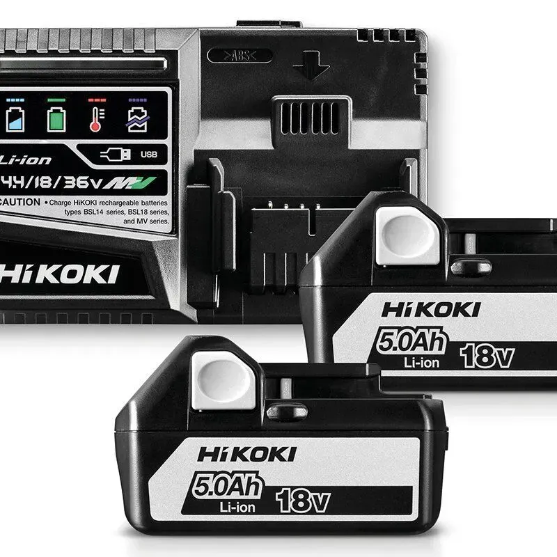 HIKOKI Σετ 2 μπαταριών BSL1850, 1 φορτιστής UC18YSL3WGZ