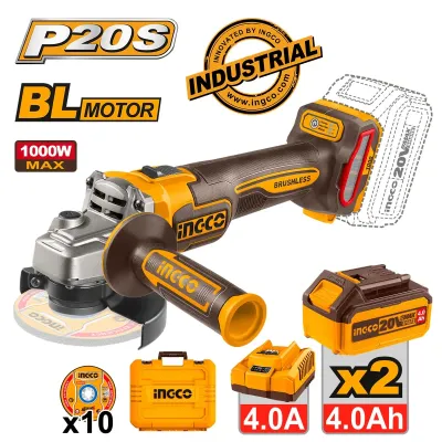 Ingco Γωνιακός Τροχός Μπαταρίας 20V Li-Ion CAGLI271532E