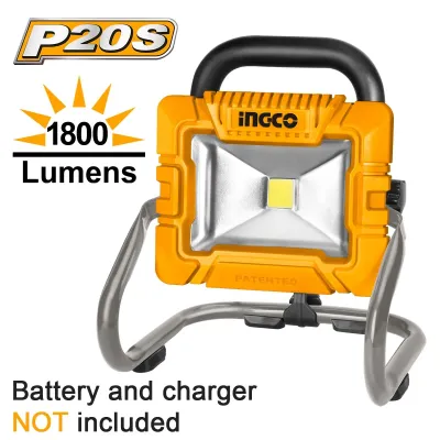 Ingco Προβολέας Μπαταρίας 20V Li-lon SOLO 900-1800 lumen CWLI2025