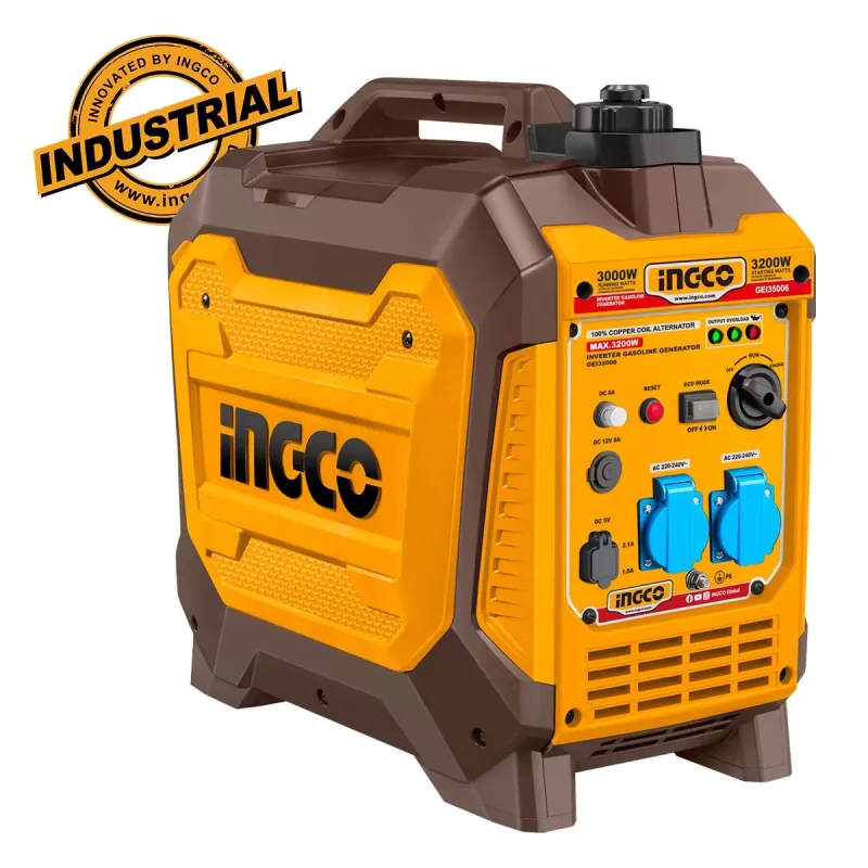 Ingco Γεννήτρια Inverter Βαλιτσάκι Βενζίνης 3.2kW 4kVA 4HP GEI35006