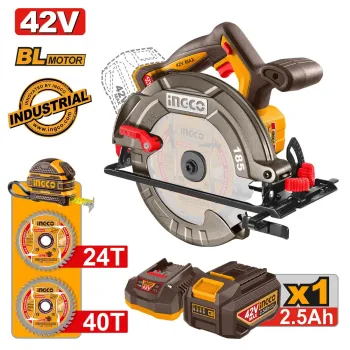 Ingco Δισκοπρίονο Μπαταρίας 42V Li-Ion Φ 185mm CSLI4218511E