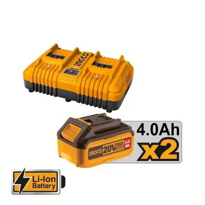 INGCO Αλυσοπρίονο Μπαταρίας 2x20V Li-Ion 40cm Λάμα CGSLI401682