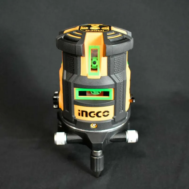 Ingco Αυτοαλφαδιαζόμενο Laser με 5 Πράσινες Δέσμες HLL305205