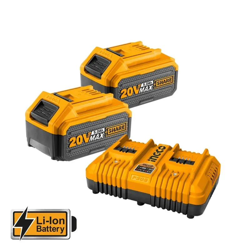 INGCO Μηχανή Γκαζόν Μπαταρίας 2x20V Li-Ion LMLI20182