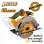 INGCO Δισκοπρίονο Μπαταρίας 20V Li-Ion SOLO CSLI1851