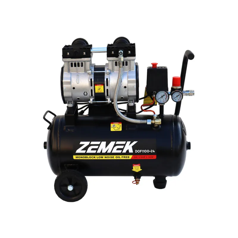 Zemek DOF1100-24 Αθόρυβος Αεροσυμπιεστής Χωρίς Λάδι 1.5HP 24Lt 8Bar 95000012