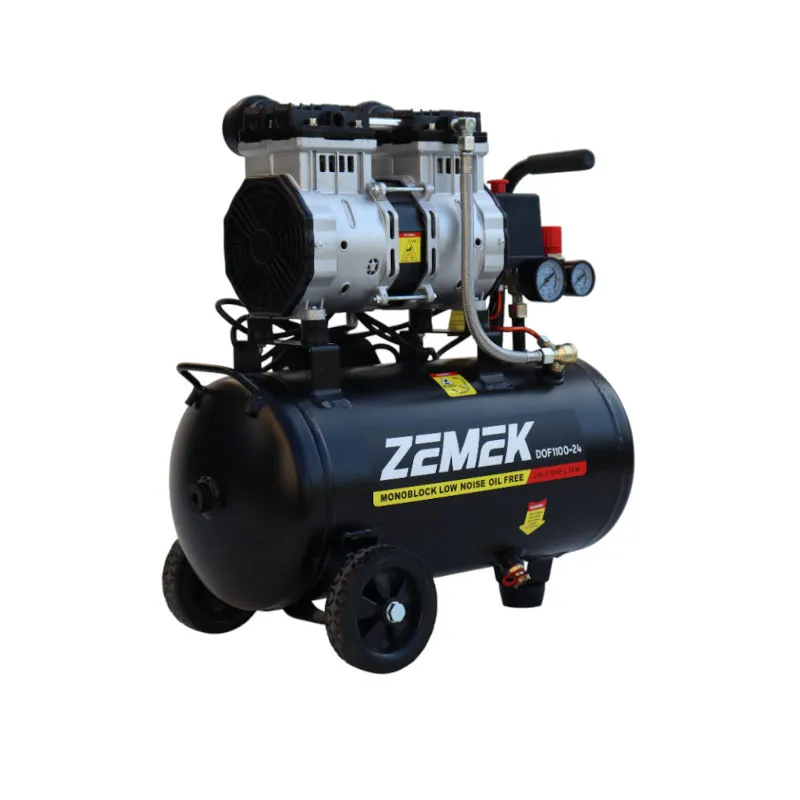 Zemek DOF1100-24 Αθόρυβος Αεροσυμπιεστής Χωρίς Λάδι 1.5HP 24Lt 8Bar 95000012