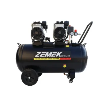 Zemek DOF1500x2-100 Αθόρυβος Αεροσυμπιεστής Χωρίς Λάδι με 2 Αντλίες 3.5HP 100Lt 8Bar 95000014