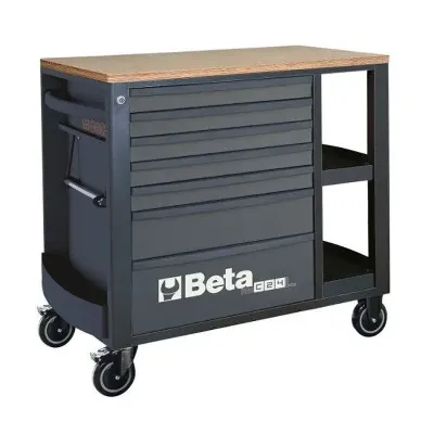 BETA Τρόλεϊ με 7 συρτάρια και πλευρικά ράφια RSC24L/7-A