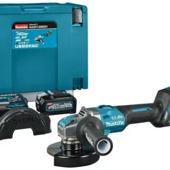 MAKITA ΓΩΝΙΑΚΟΣ ΤΡΟΧΟΣ ΡΥΘΜΙΖΌΜΕΝΟΣ XGT 40Vmax 125mm X-Lock, AWS GA041GM201