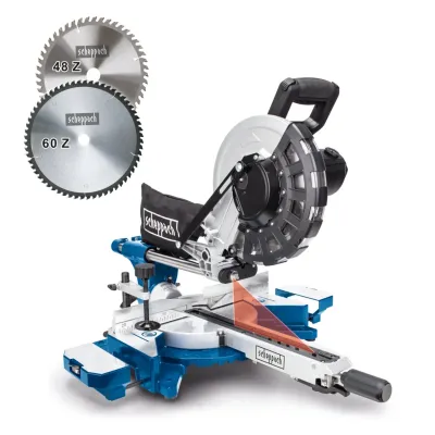 Scheppach ΦΑΛΤΣΟΠΡΙΟΝΟ ΠΑΓΚΟΥ RADIAL Φ255mm 2000W ΜΕ LASER & SOFT START SYSTEM HM254