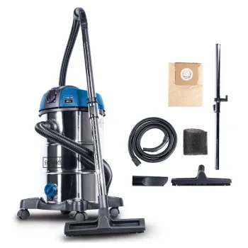 Scheppach ΗΛΕΚΤΡΙΚΗ ΣΚΟΥΠΑ 30L ΥΓΡΩΝ/ΣΤΑΘΕΡΩΝ 1300W ΜΕ ΕΝΣΩΜΑΤΩΜΕΝΗ ΠΡΙΖΑ 230V NTS30 PREMIUM