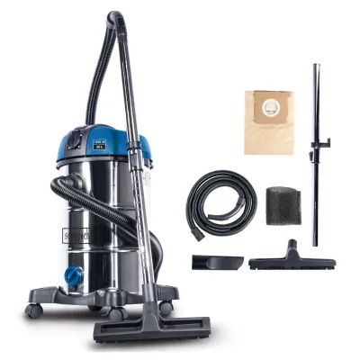 Scheppach ΗΛΕΚΤΡΙΚΗ ΣΚΟΥΠΑ 30L ΥΓΡΩΝ/ΣΤΑΘΕΡΩΝ 1300W ΜΕ ΕΝΣΩΜΑΤΩΜΕΝΗ ΠΡΙΖΑ 230V NTS30 PREMIUM
