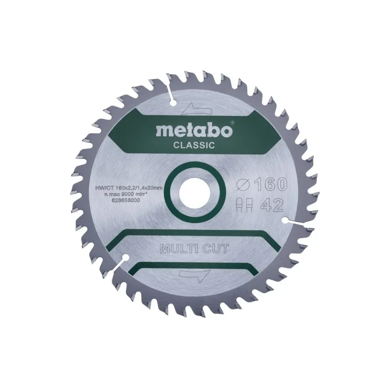 Metabo Πριονόδισκος “multi cut – classic”, 160×20 Z42 FZ/TZ 5° /B 628658000