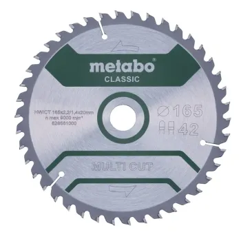 Metabo Πριονόδισκος “multi cut – classic”, 165×20 Z42 FZ/TZ 5° /B 628661000