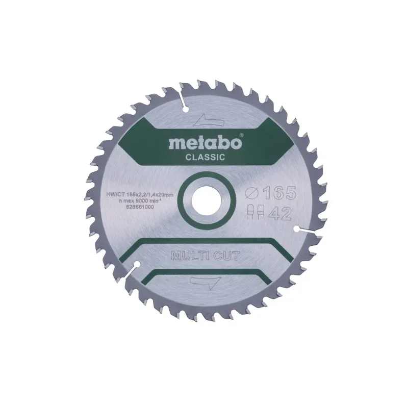 Metabo Πριονόδισκος “multi cut – classic”, 165×20 Z42 FZ/TZ 5° /B 628661000