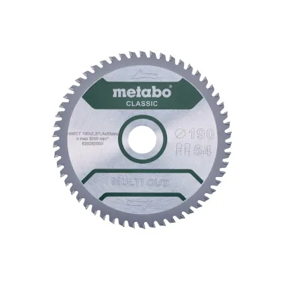 Metabo Πριονόδισκος “multi cut – classic”, 190×30 Z54 FZ/TZ 5° /B 628663000