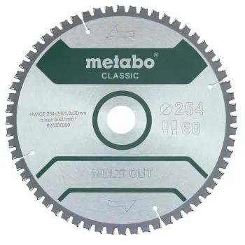 Metabo Πριονόδισκος “multi cut – classic”, 254×30 Z60 FZ/TZ 5°αρν /B 628666000