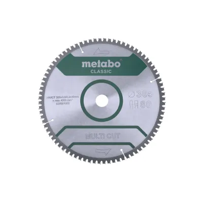 Metabo Πριονόδισκος “multi cut – classic”, 305×30 Z80 FZ/TZ 5°αρν /B 628667000